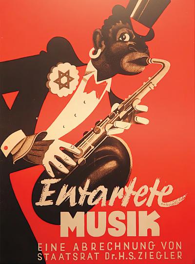 Cartaz da exposição nazi